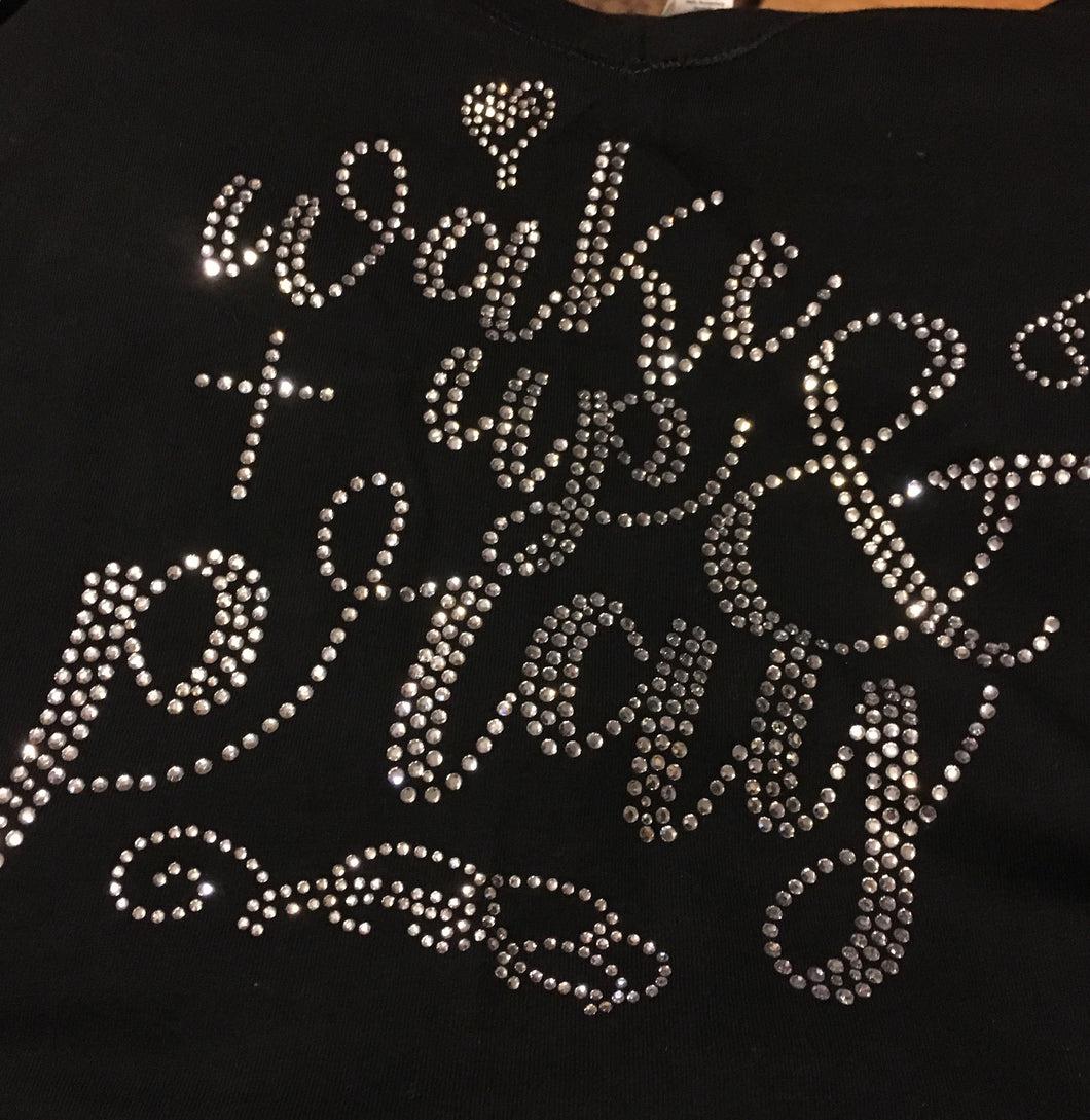 Wake Up and Pray Bling Tee
