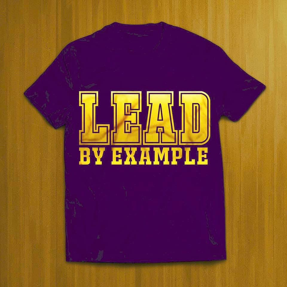 Lead By Example- Purple and Gold