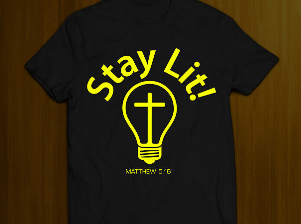 Stay Lit- Black and Yellow