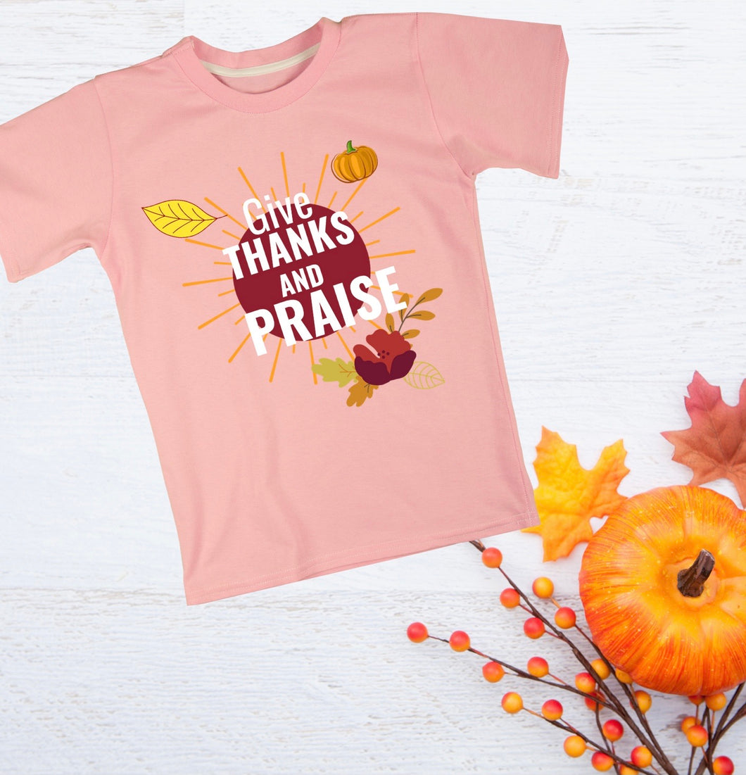 Give thanks and praise Kids Shirt