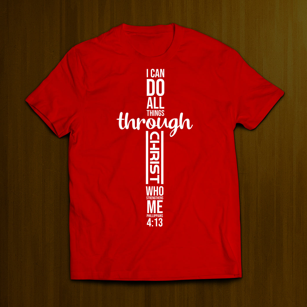All Things Through Christ- Red