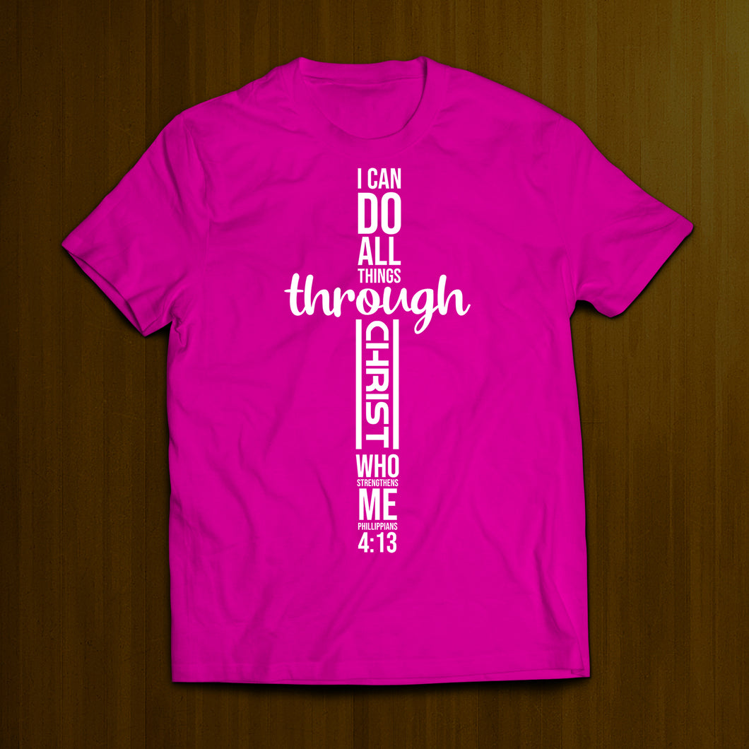All Things Through Christ- Pink