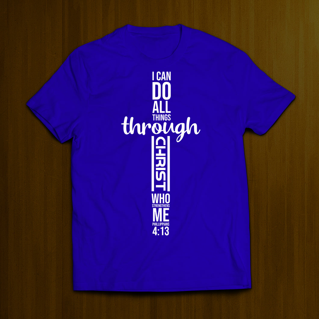 All Things Through Christ- Purple